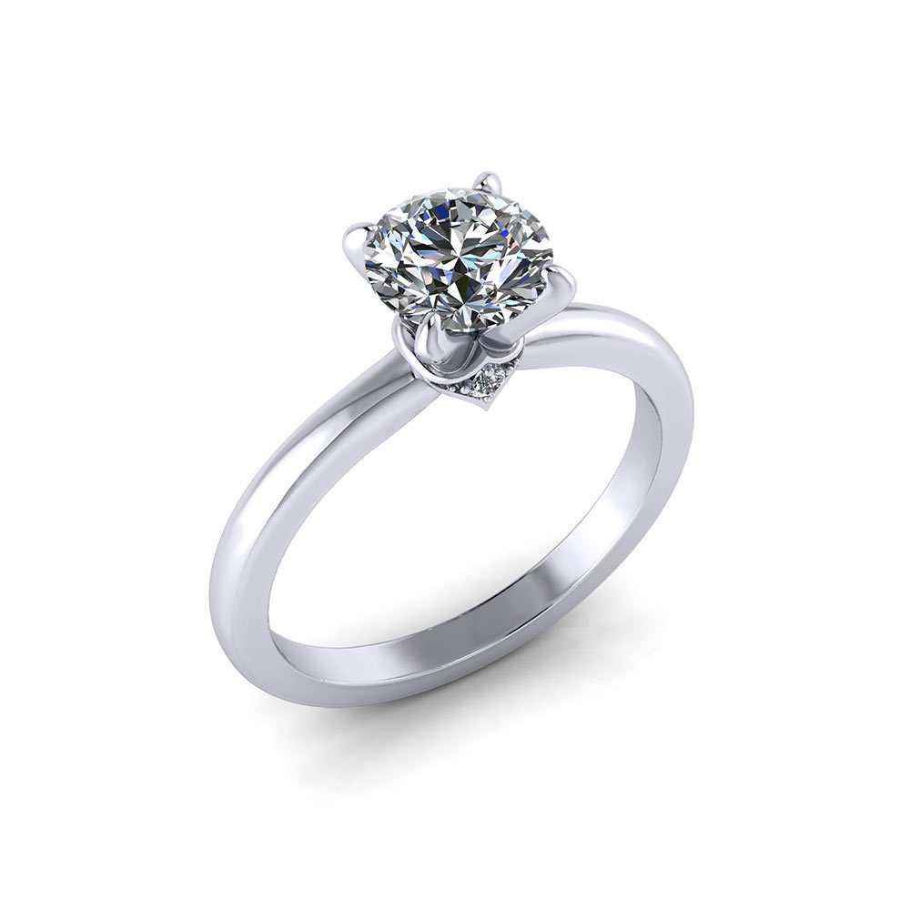 Delicate 4 Prong Engagement Ring - Jewelry Designs