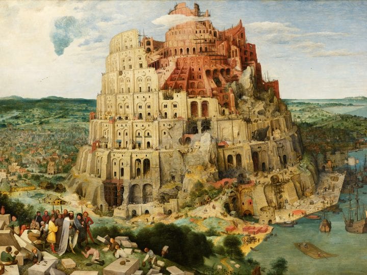 Pieter Bruegel the Elder,  The Tower of Babel, 1563, Kunsthistorisches Museum, Gemäldegalerie, Vienna