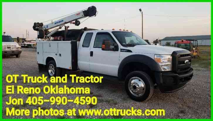 Ford F-450 4wd 6. 8L Gas 6000lb Auto Crane Service (2011)