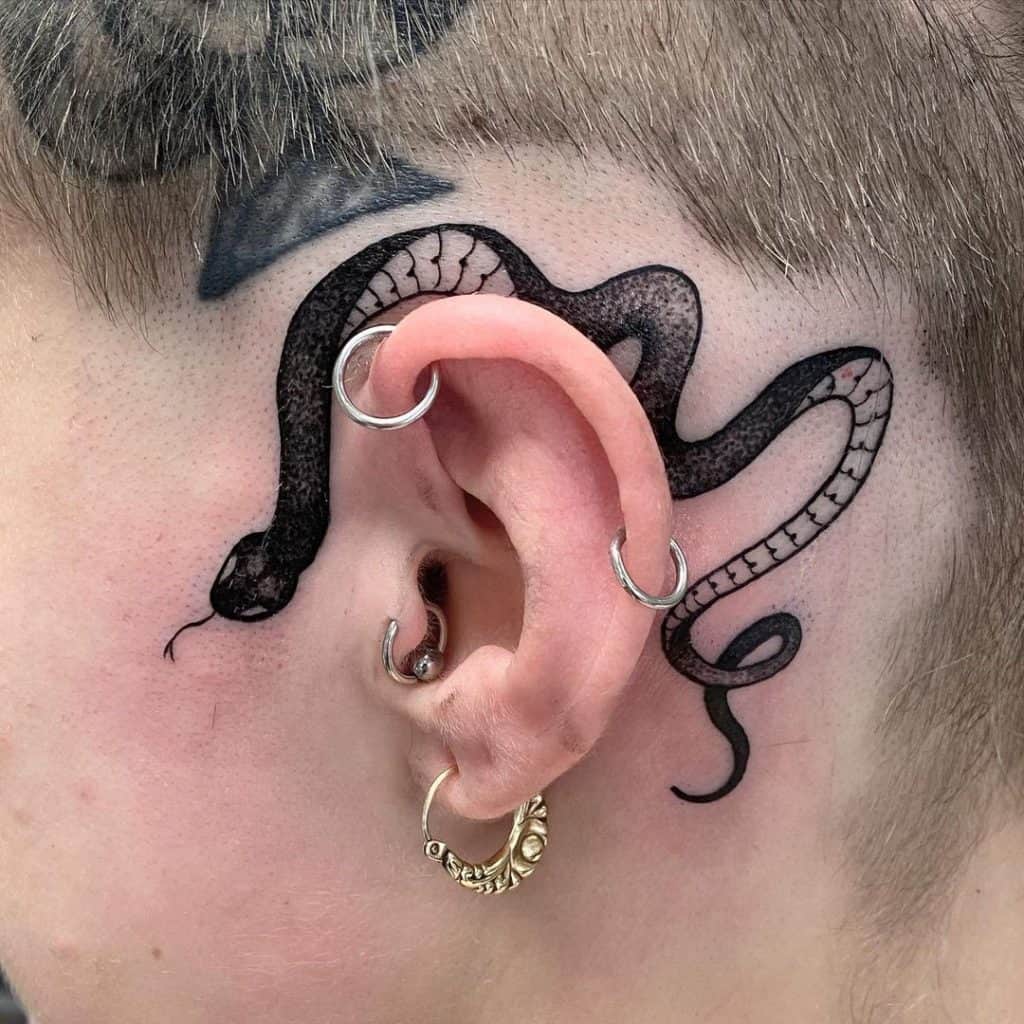 Slightly different version of Mac Millers tattoo behind his ear An homage  that was a long time coming Long live Mac Miller  rMacMiller