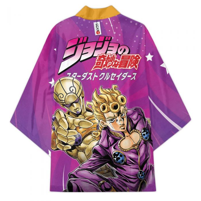 Giorno Giovanna Kimono Shirts Anime JJBAs Merch Clothes - JJBA Store