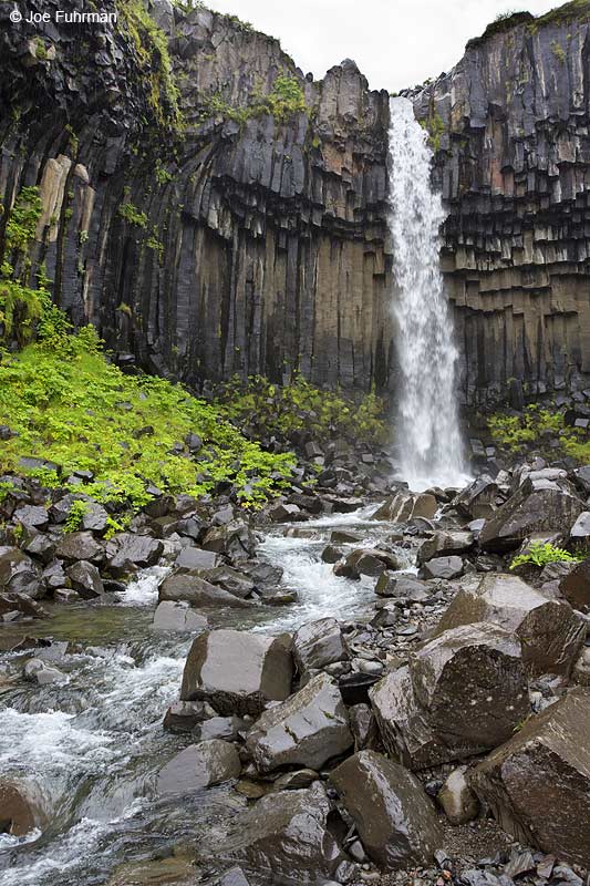 Svartifoss Waterfall Skaftafell National Park, Iceland   July 2013