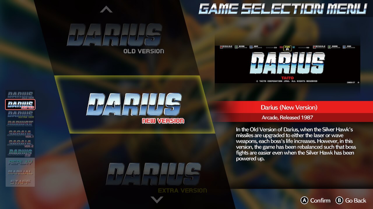 Screenshot de Darius Cozmic Collection Arcade Edition