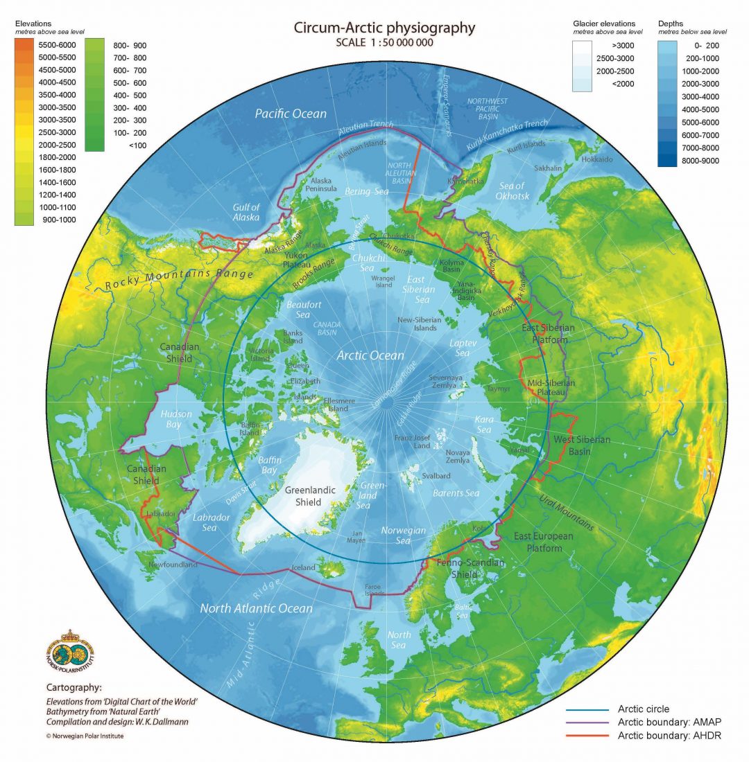 Polar World Map