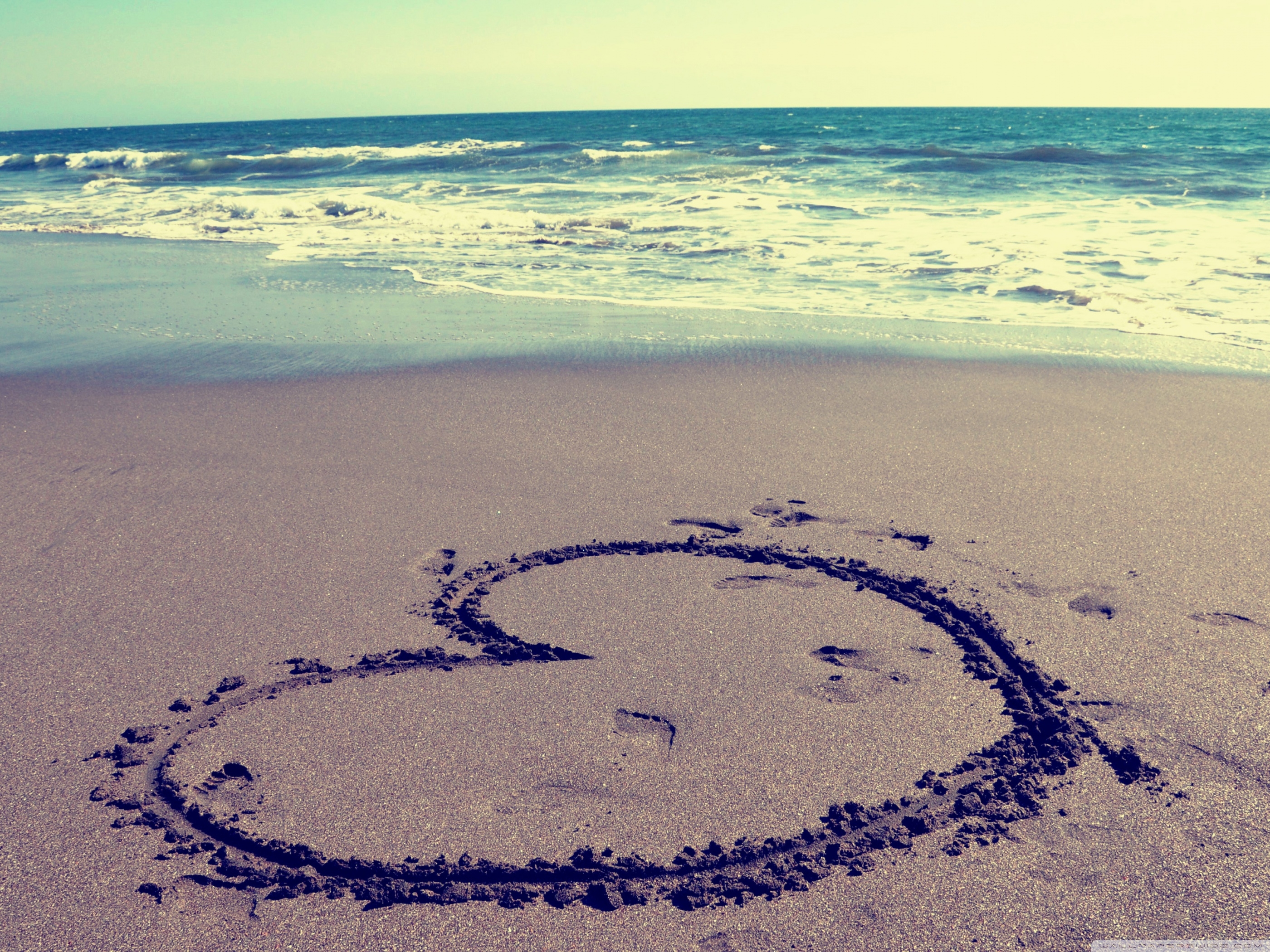 Beach heart photo