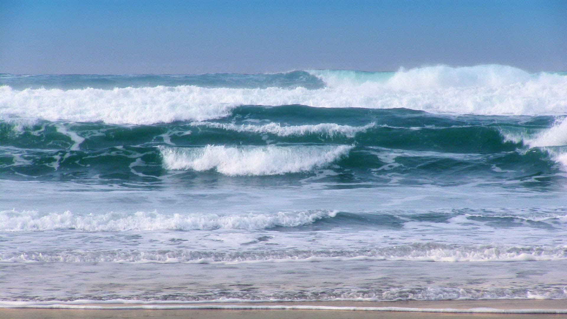 Breaking Waves - 1 Hour of Beautiful Pacific Ocean Waves in HD - YouTube