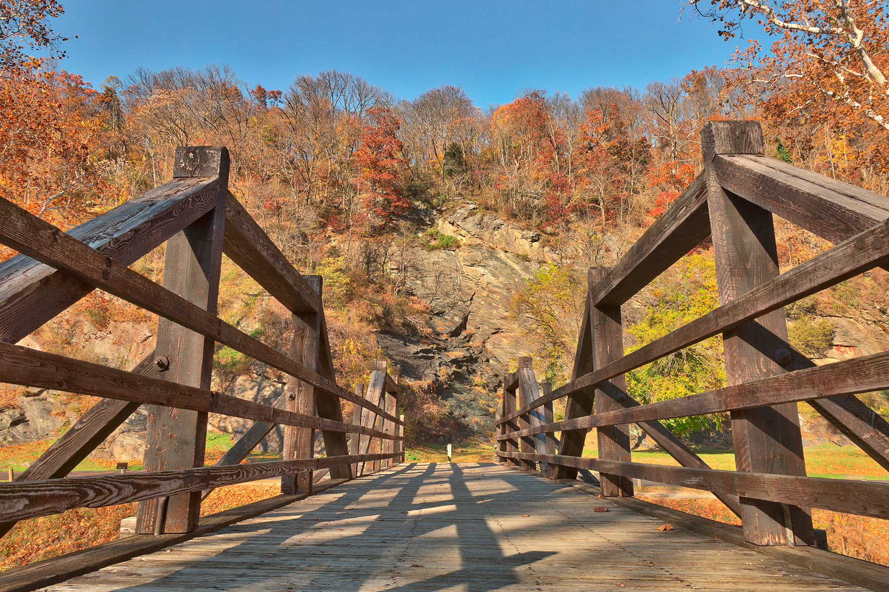 Bridge to fall - harpers ferry hdr photo