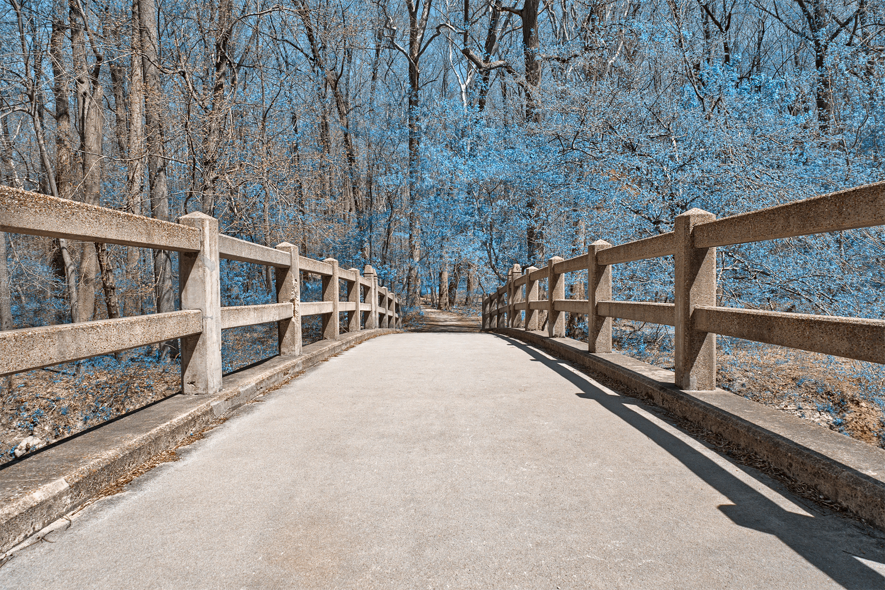 Bridge to winter - hdr photo