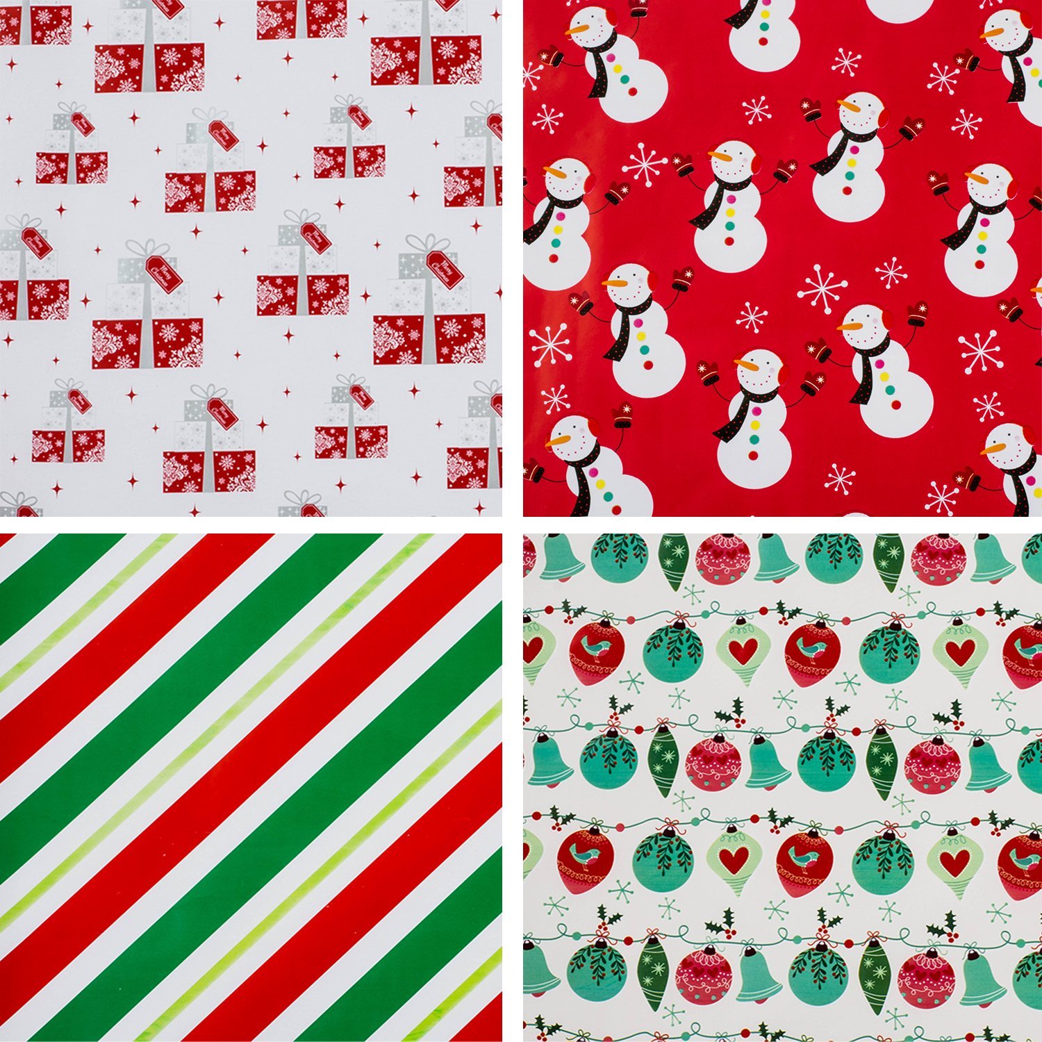 Amazon.com: Christmas Wrapping Paper - Holiday Gift Wrap - Premium ...