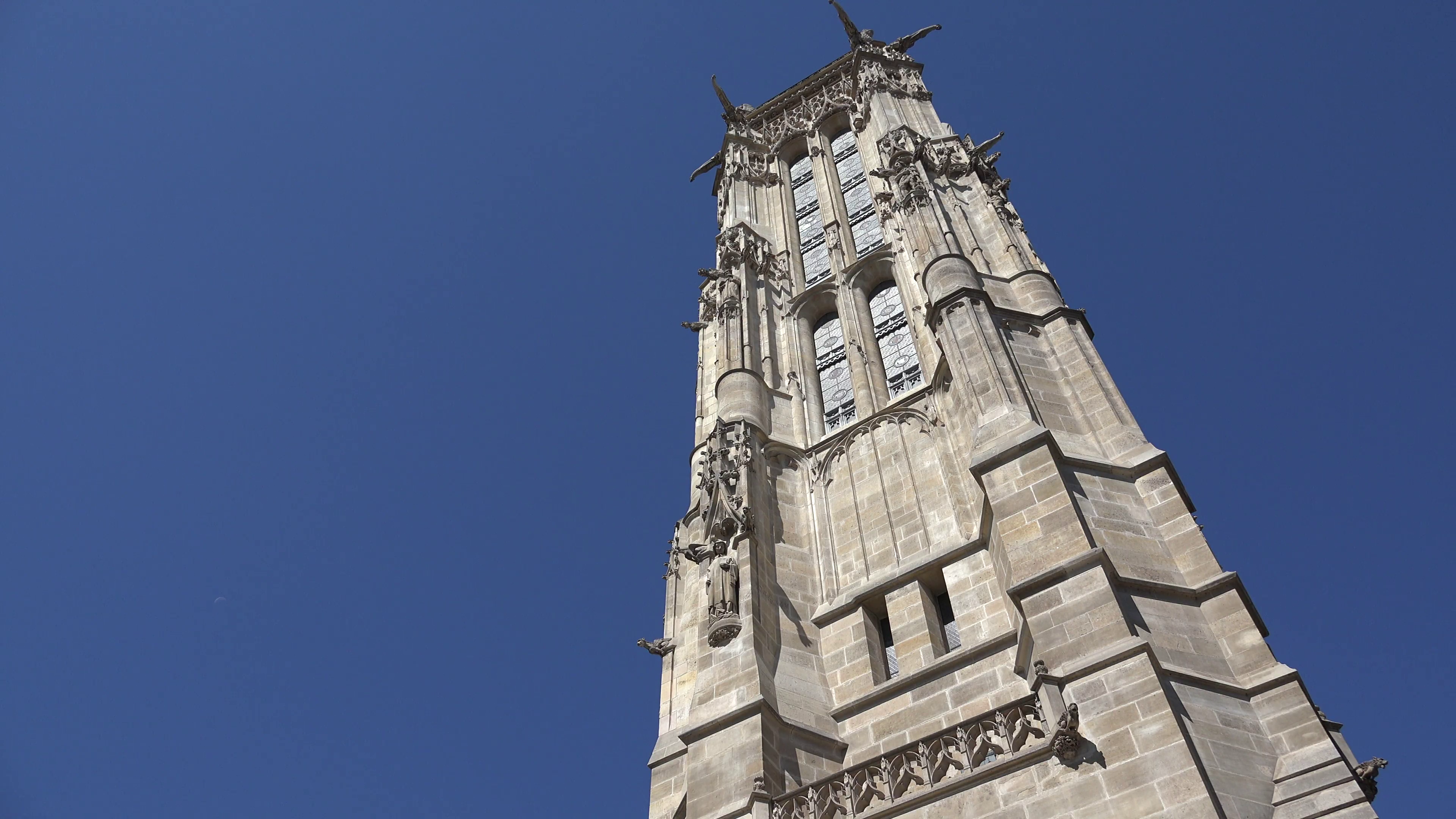 4K Saint-Jacques Church Tower Paris Historic Landmark Tour Saint ...