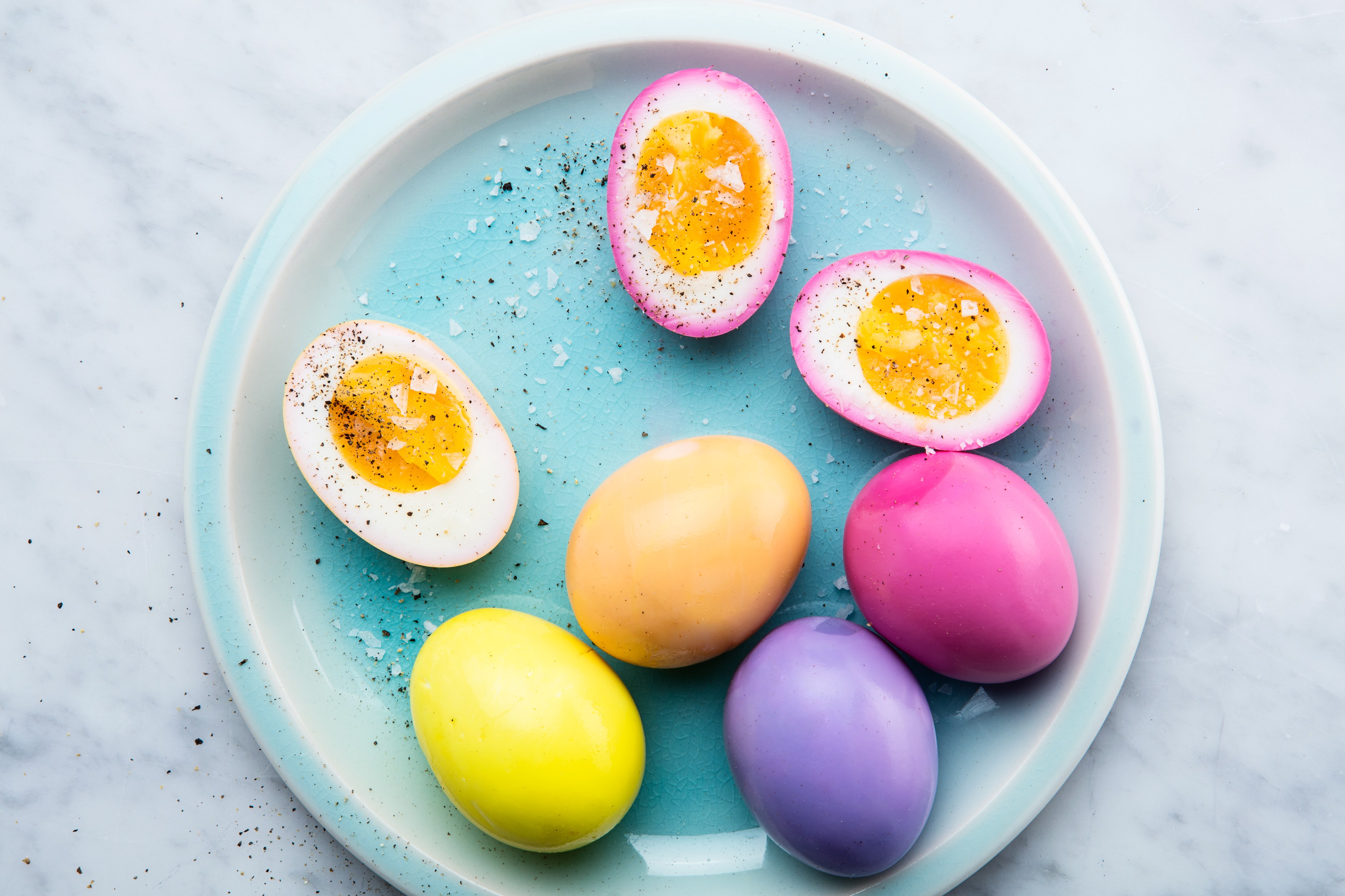 Naturally Dyed Pickled Easter Eggs recipe | Epicurious.com