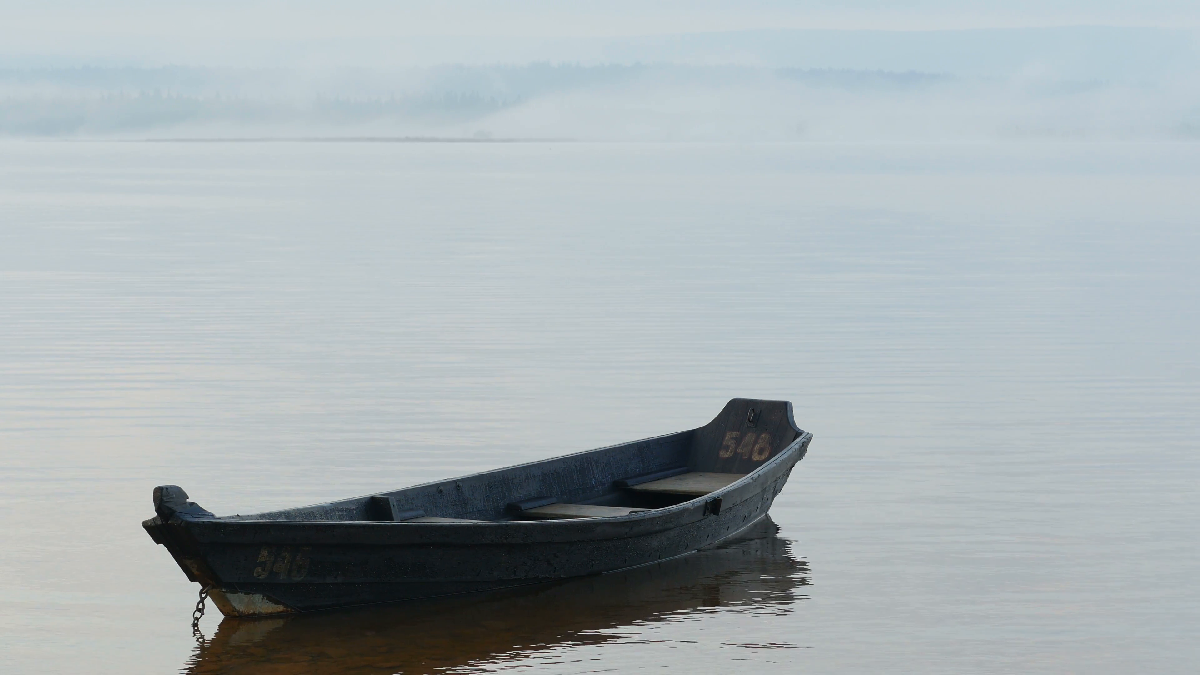 Old wooden boat photo