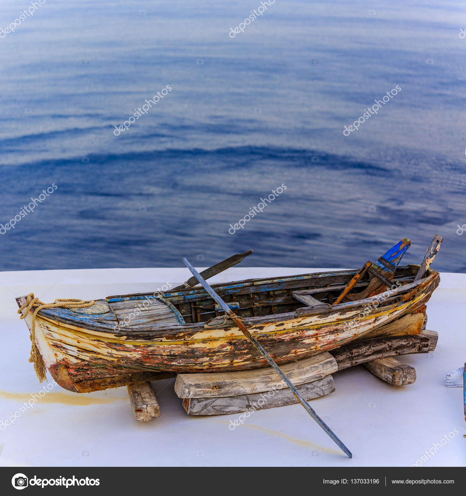 close up view of Old boat — Stock Photo © Gorilla #137033196