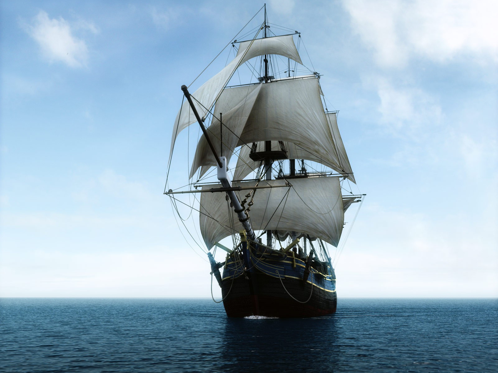 Old Sailing Ship Free Wallpaper HD