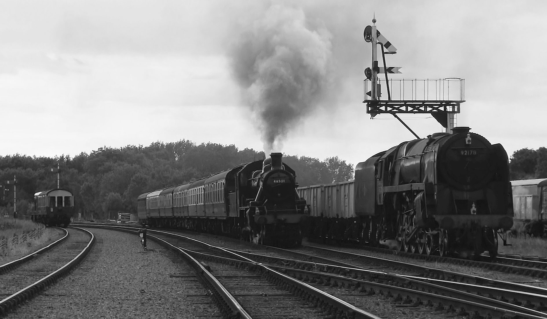 Free photo: Steam in Monochrome - Heritage, Locomotive, Monochrome ...