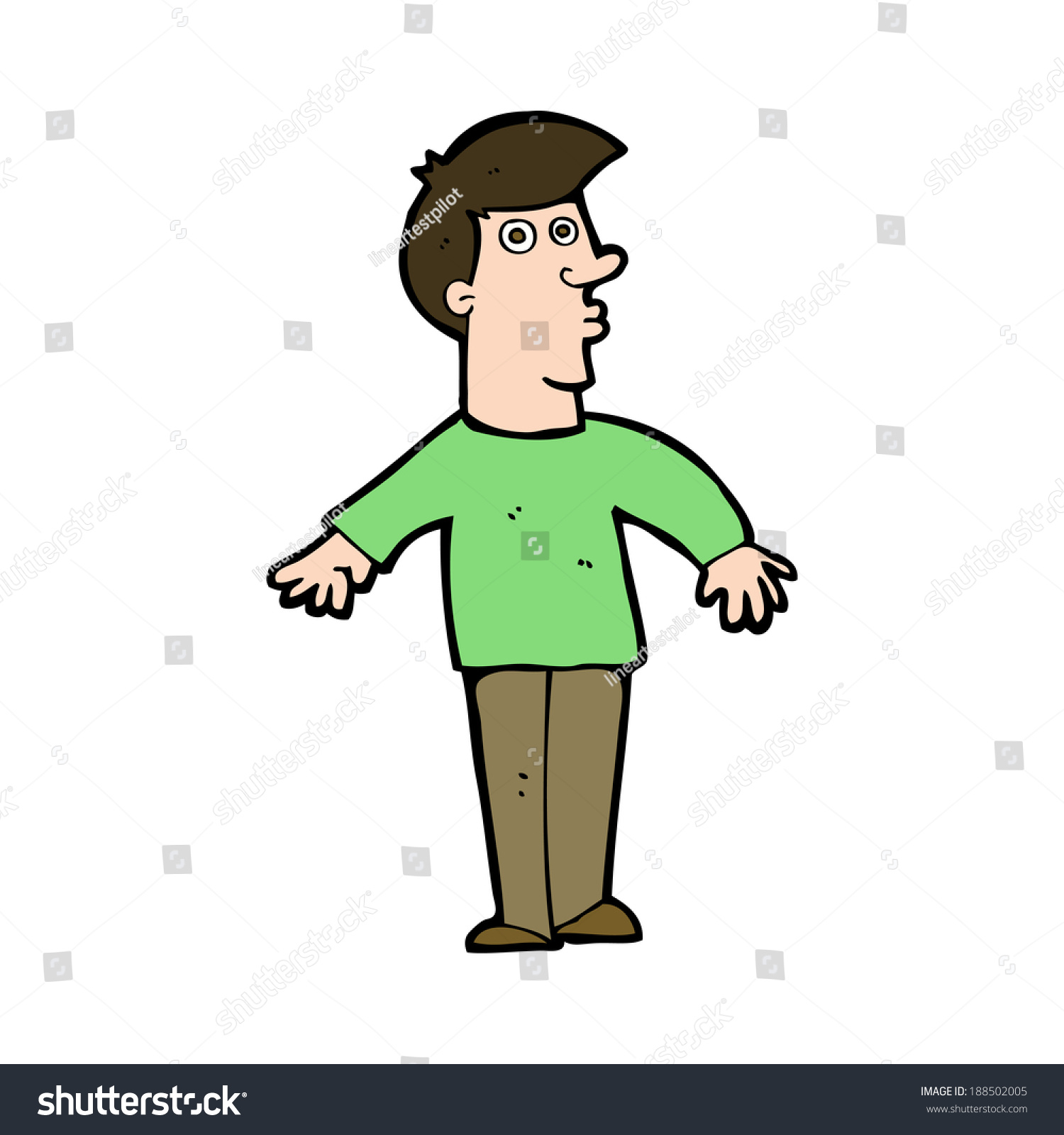 Cartoon Surprised Man Stock Illustration 188502005 - Shutterstock