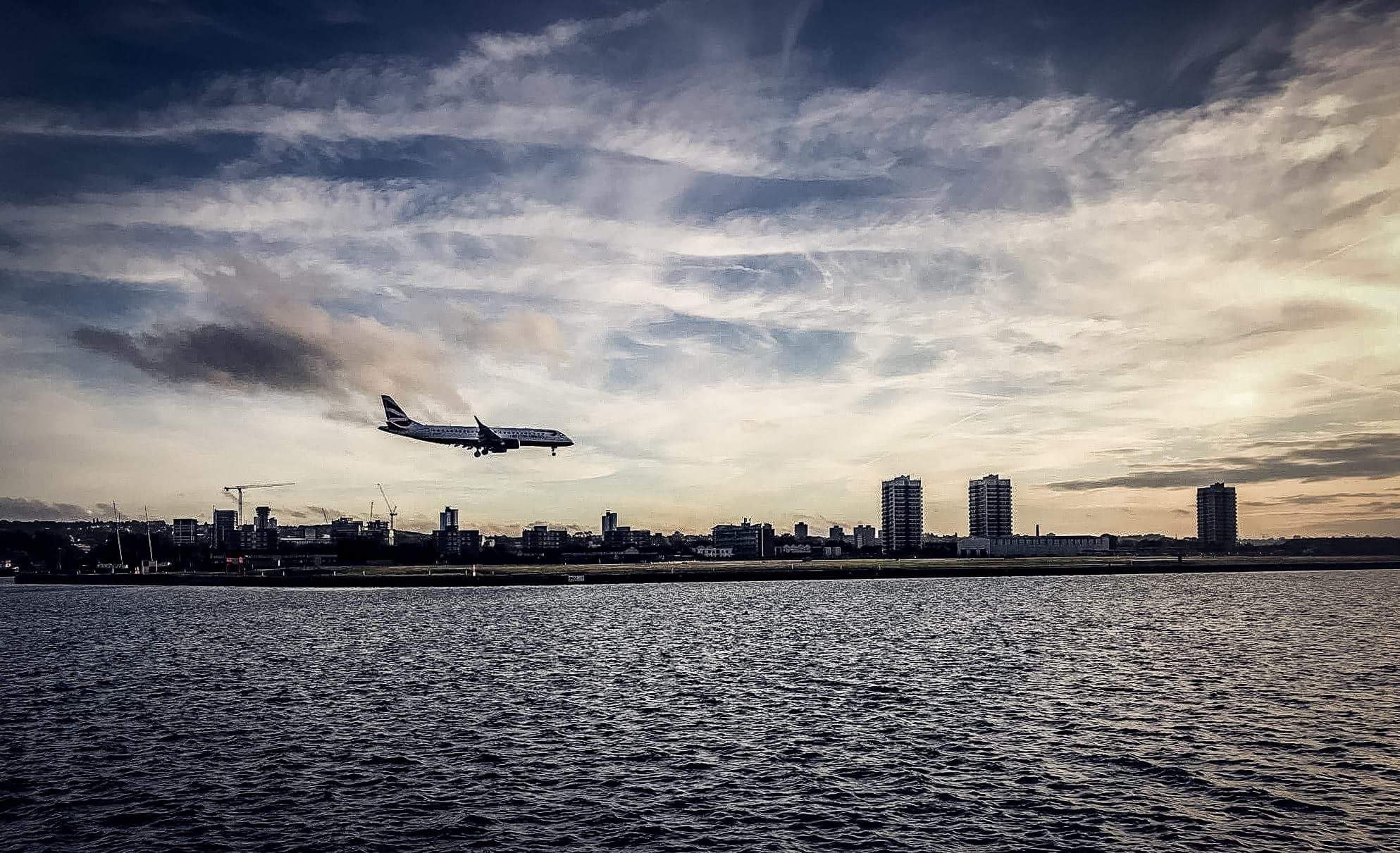 White airplane photo