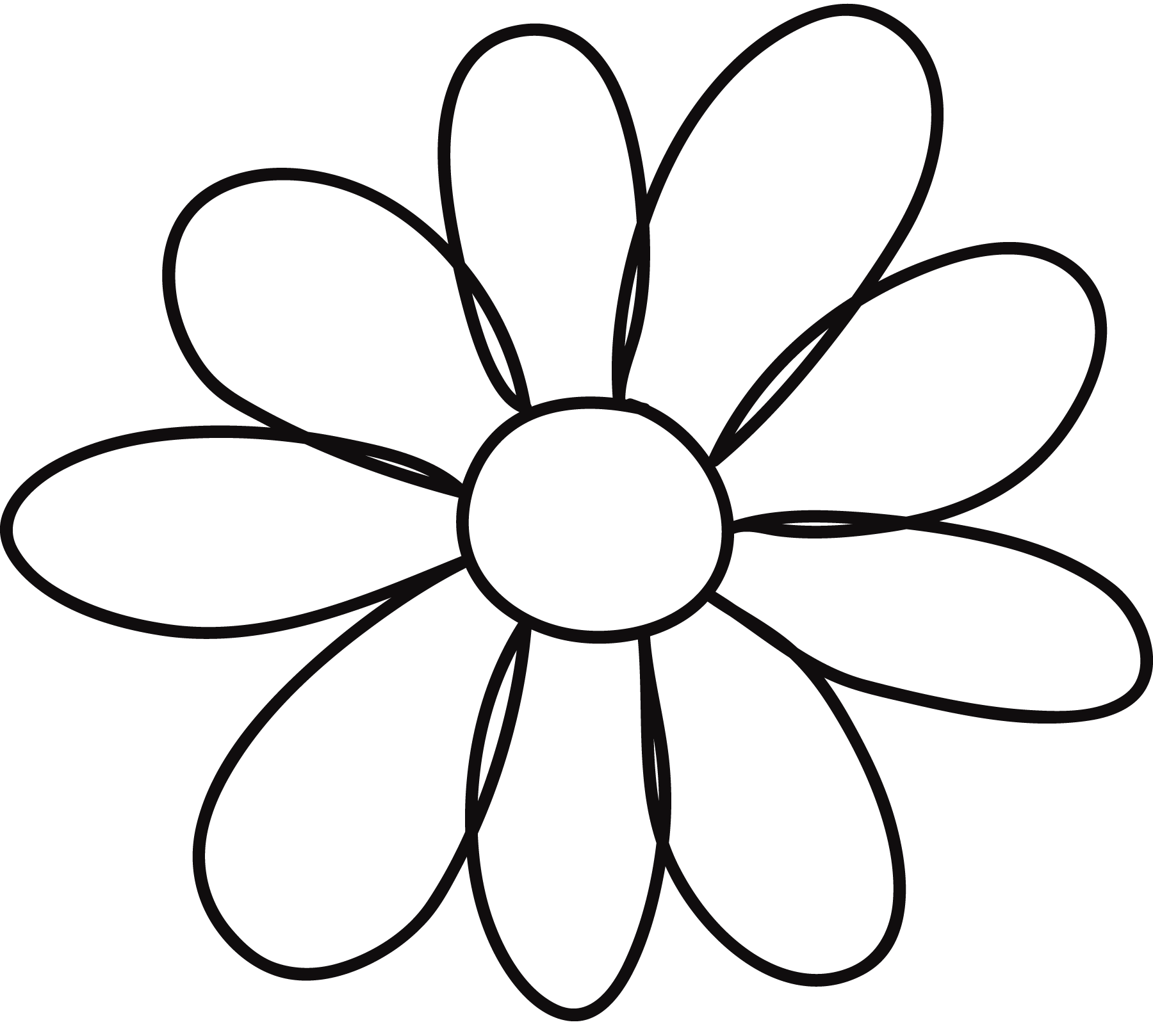 10 petal flower template - ClipArt Best - ClipArt Best | quilting ...