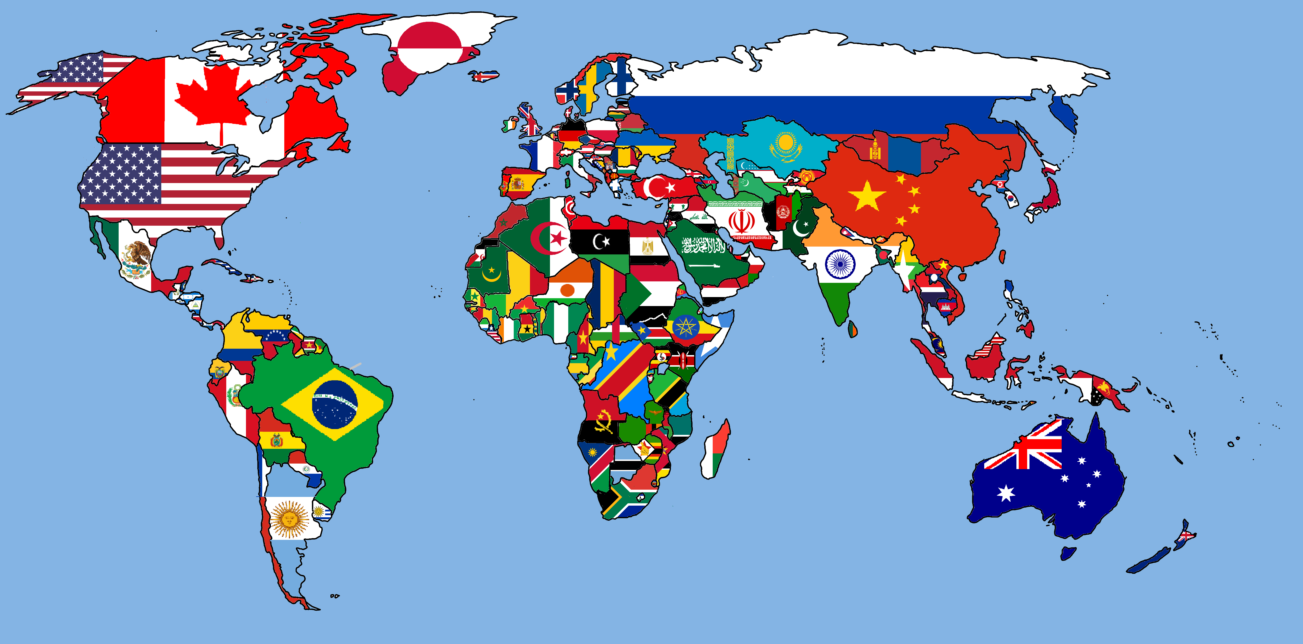 World Flag Map Bandeiras Do Mundo Todas As Bandeiras Do Mundo Bandeiras ...