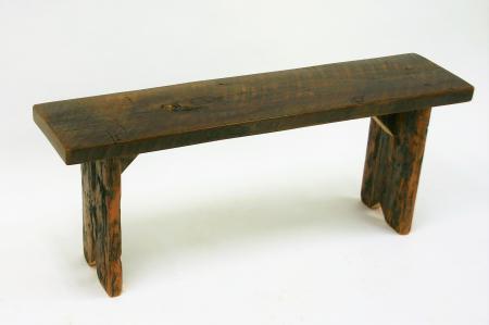 Weathered bench planks