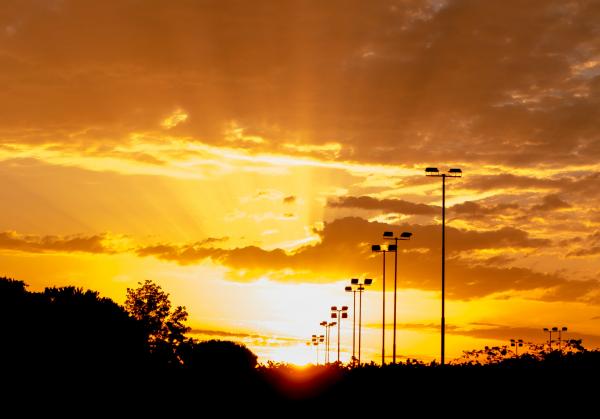 Street Lights during Sunset