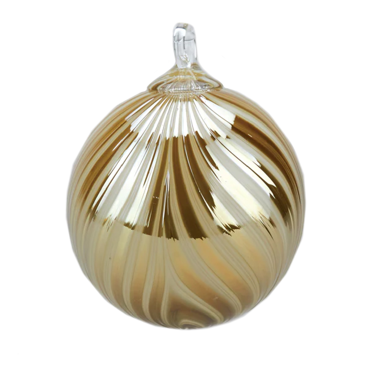 Glass Eye Studio - Nutmeg Drape Round Ornament