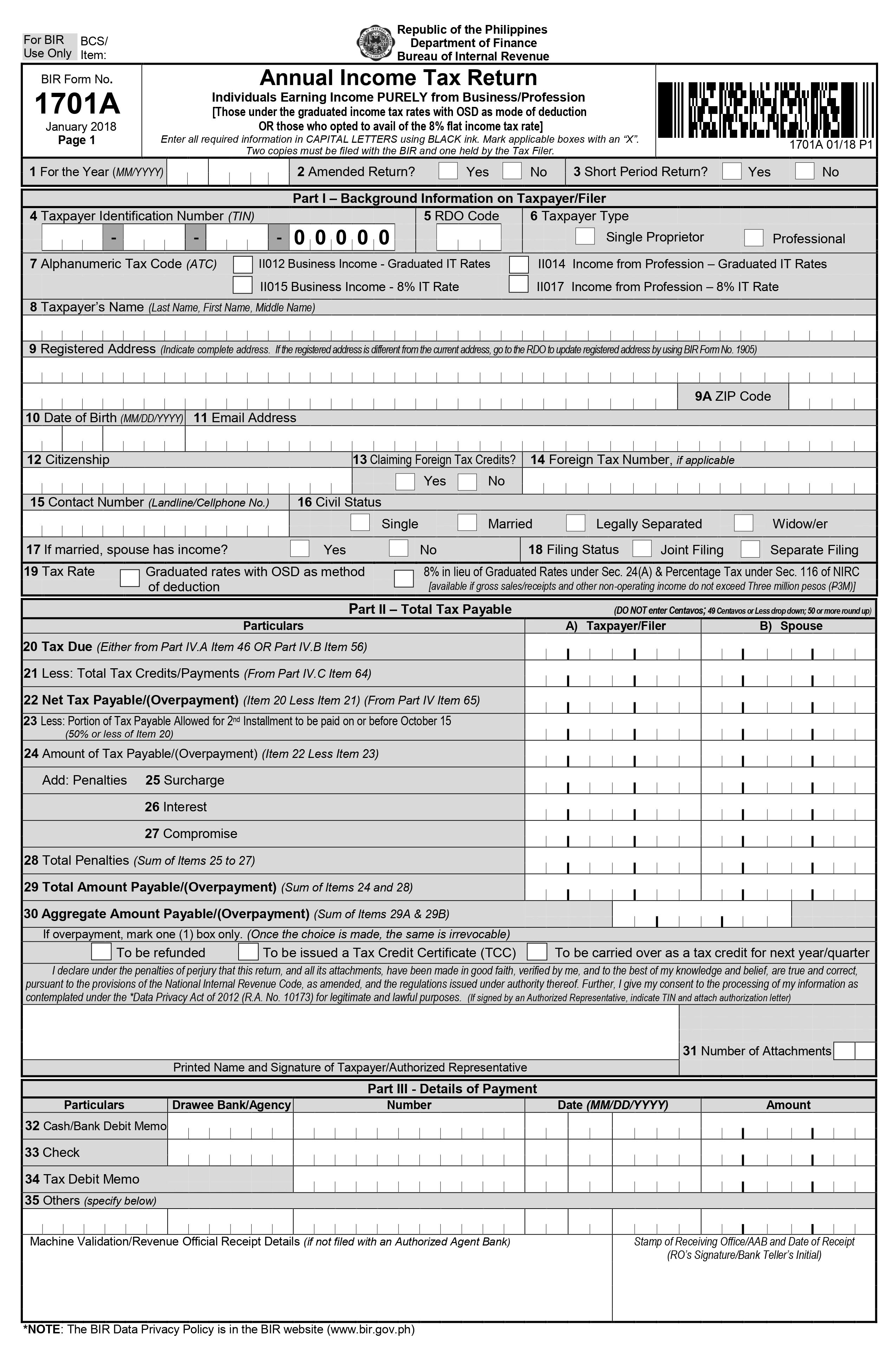 Final Senator domeniu annual tax return form Îndeaproape Porter secol