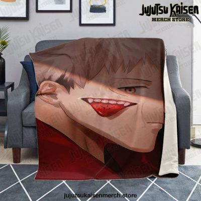 3D Jujutsu Kaisen Yuji Itadori Microfleece Blanket Premium - Aop