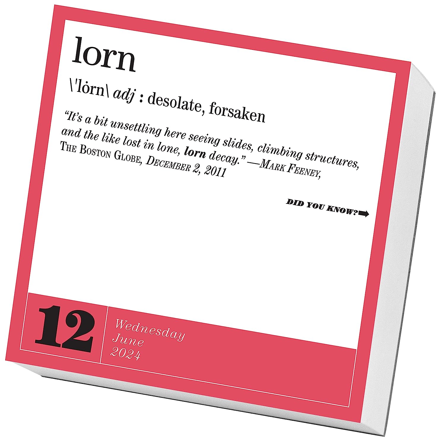 2024 365 New WordsAYear Daily Boxed PageADay Calendar