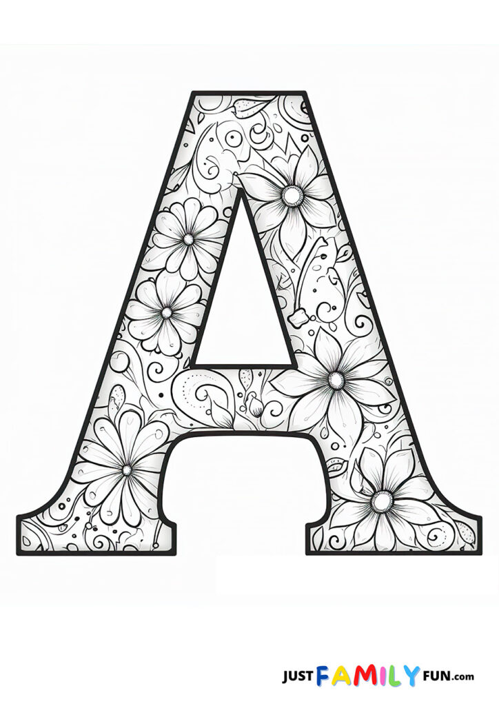 a s in bubble letters