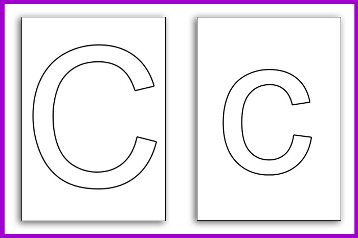 bubble letter c