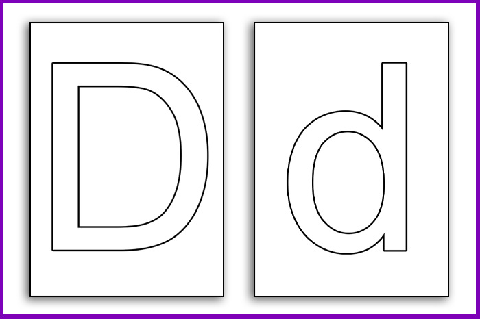 Bubble Letter D