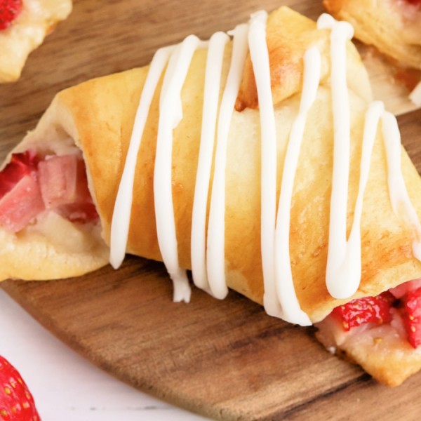 Strawberry Danish Crescent rolls