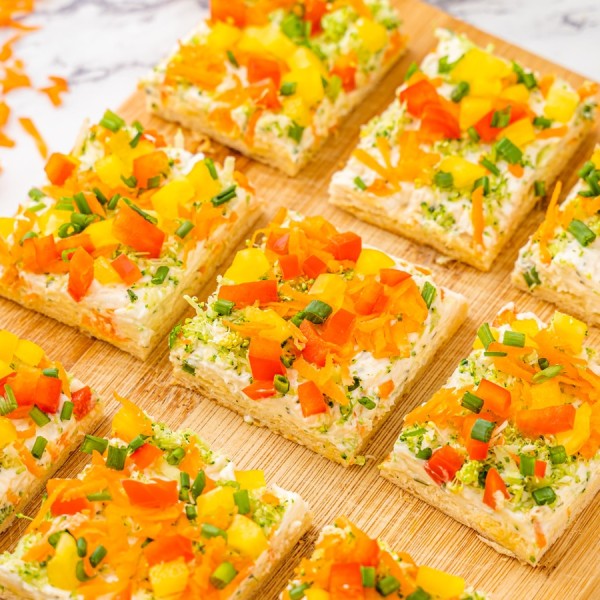 cream cheese veggie bars