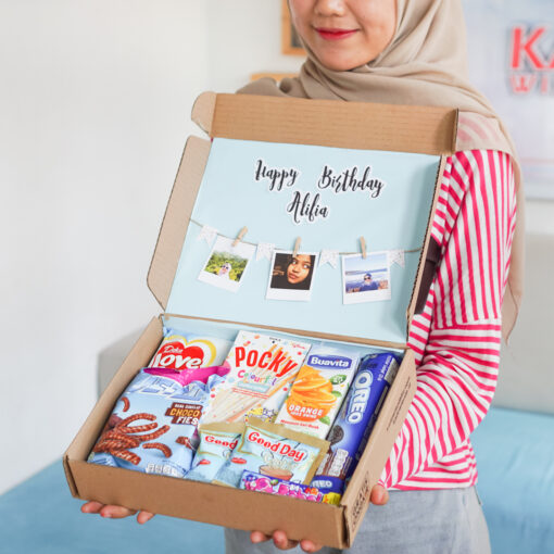 Kado Ultah Unik Snack Box Custom