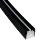 T1616-3B - silicone cover for 10mm LED strips, black, 1m