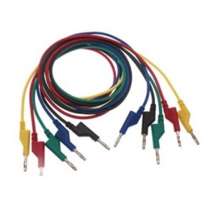 Wires with banana terminals - set of 5