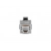 Feed-thru keystone connector RJ45 FTP cat.6 90