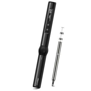 HS-01 - portable digital soldering iron 65W with display, BC2 tip (black)