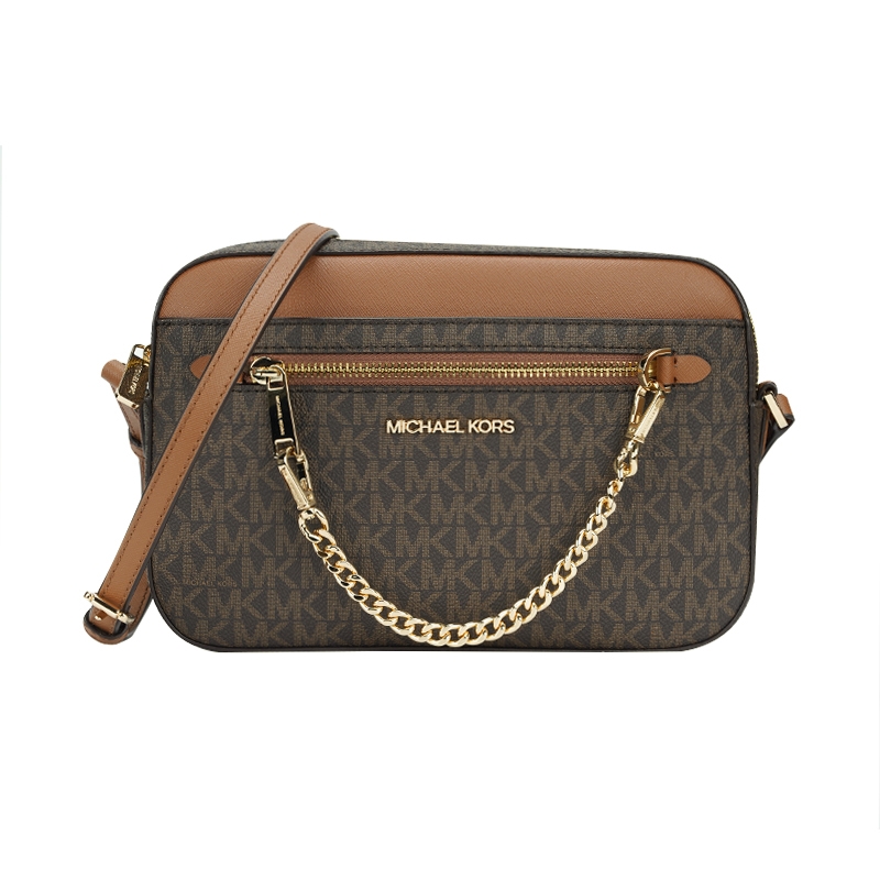 Michael Kors 迈克高仕jet Set Item女士2021新款pvc单肩斜挎相机包mk女包 In Brown