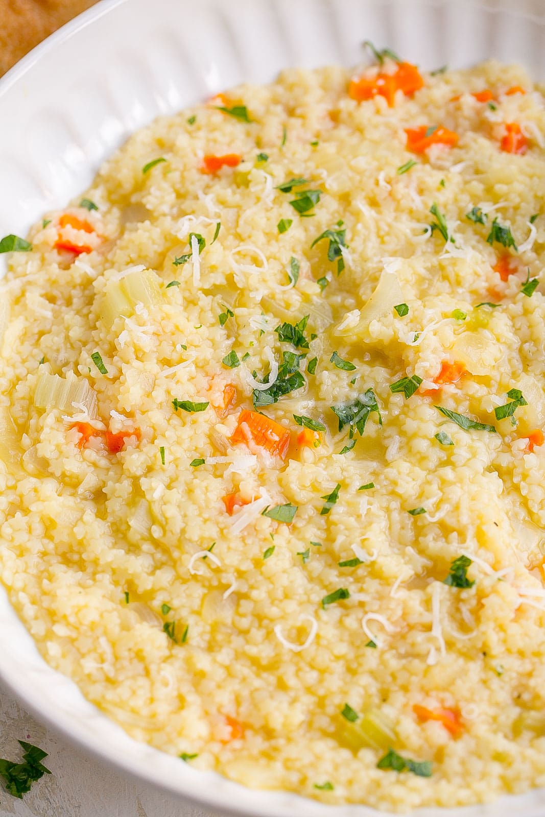 Pastina Soup in a bowl.