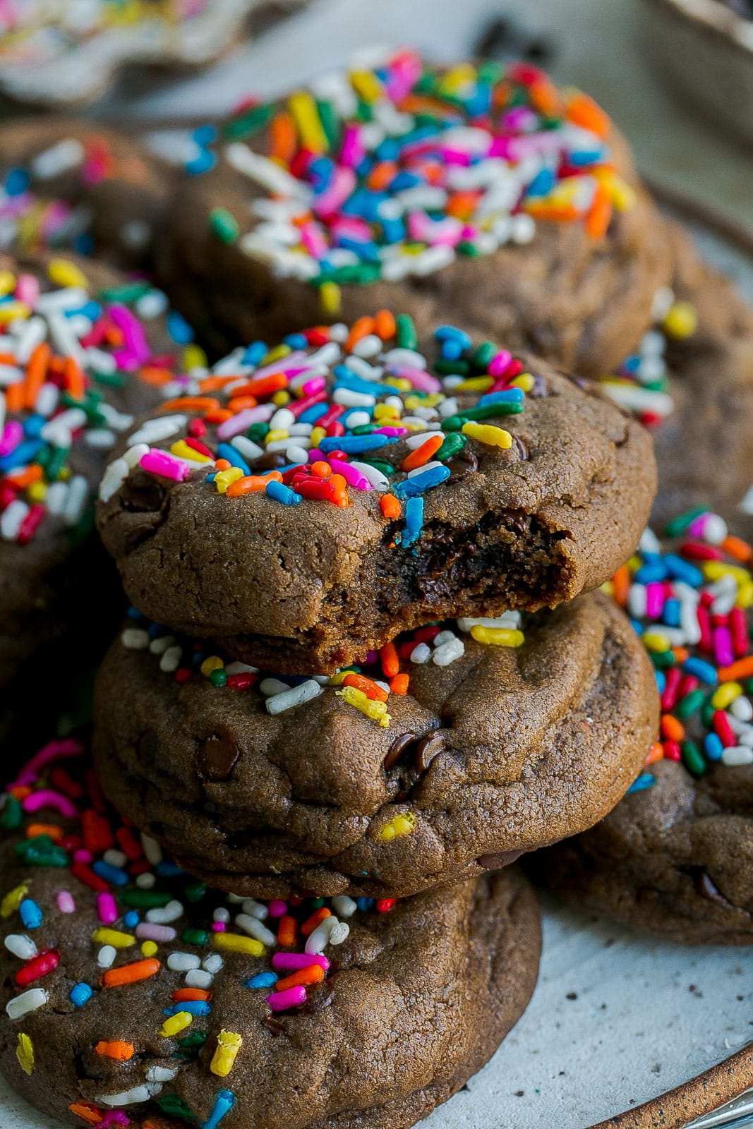 Best Chocolate Sprinkle Cookies