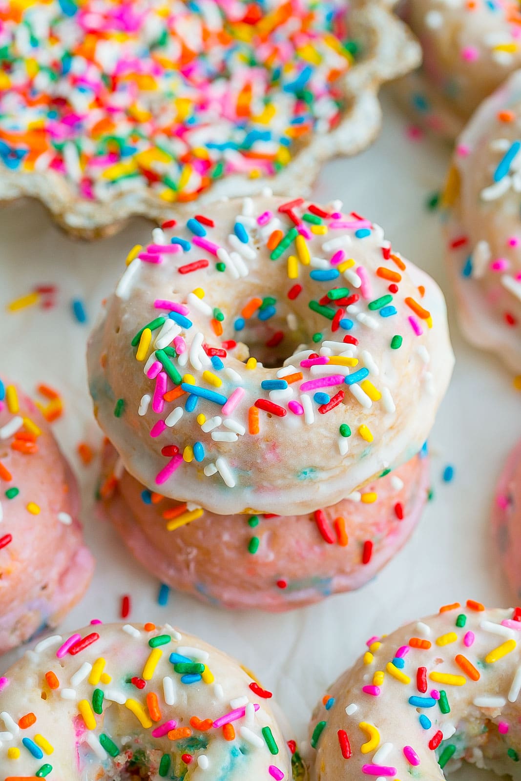 Baked Funfetti Donuts