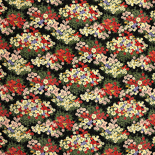 Dainty Japanese Flowers Asonoha Garden Fabric by Japanese Indie