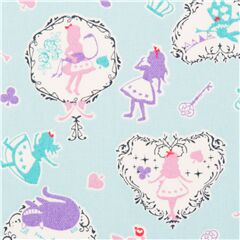 Alice in Wonderland Fairy Tale Frames Fabric by Japanese Indie