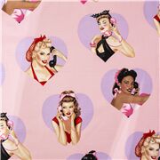 Dial L-O-V-E Heart Pin up Girls