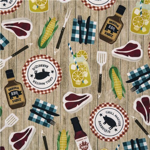 Best BBQ Ever Wood Barbecue Items Fabric