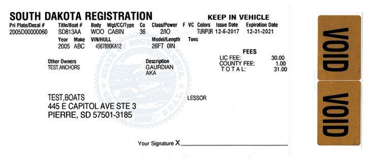 Car Registration Certificate