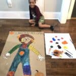 Fall Crafts For Kids: Life-Sized Scarecrow Painting!