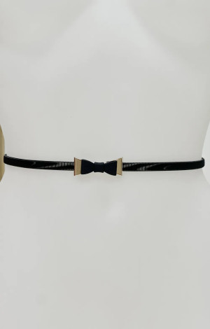 CEINTURE RESSORT NOEUD NOIR